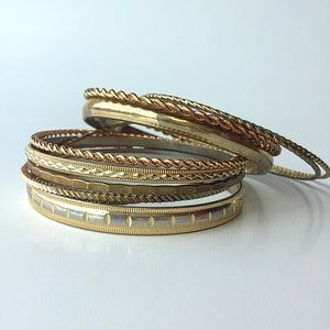 Gold Bracelet Set